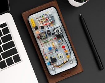 Transparent Electronic LEGO Circuit Board iPhone Wallpaper | Mobile Phone Wallpaper | iOS LockScreen Wallpaper | Cellphone Wallpaper | 0388