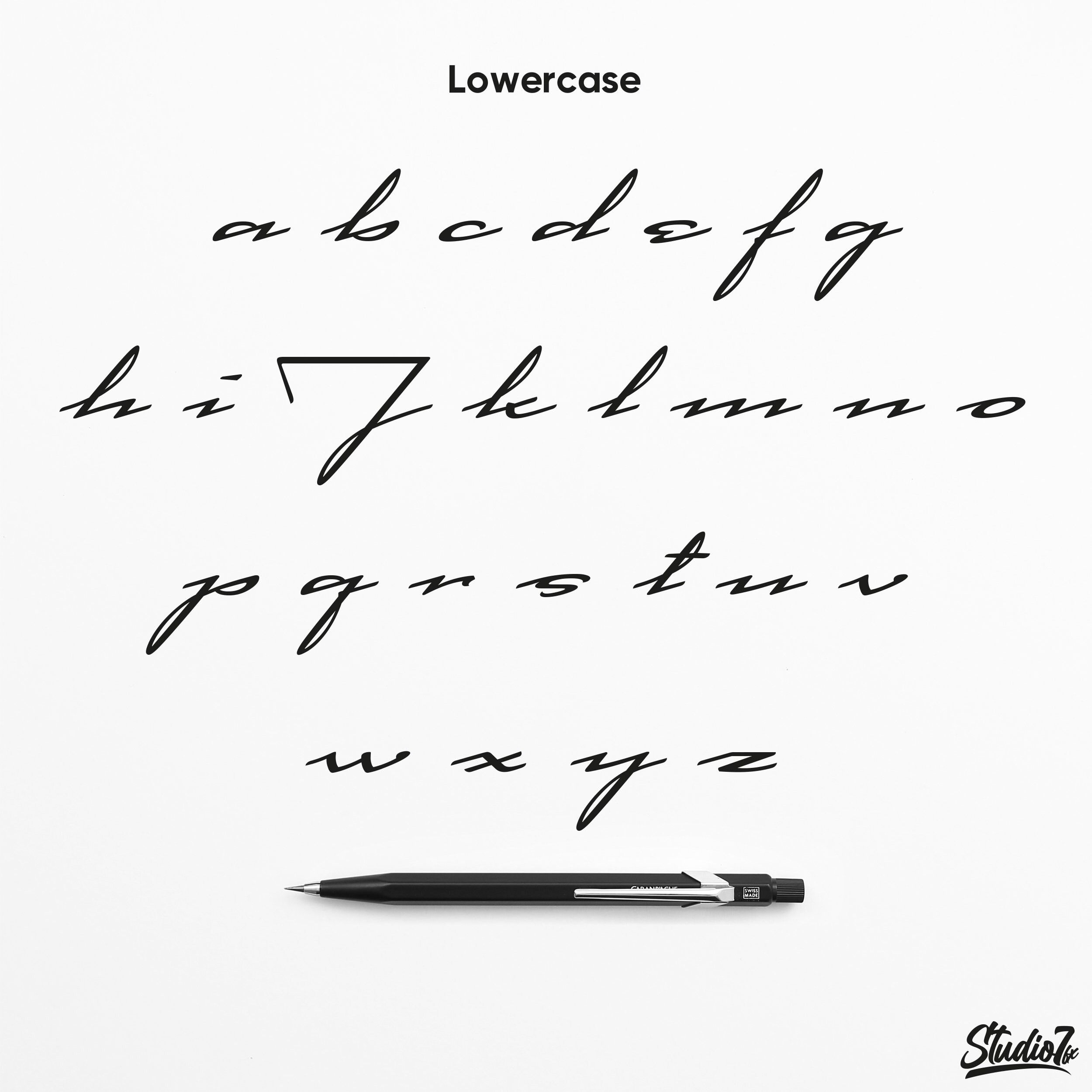 Clean Connected Script Font Clean & Connected Slick Style Modern Font, 300 Glyphs, Procreate Font ...