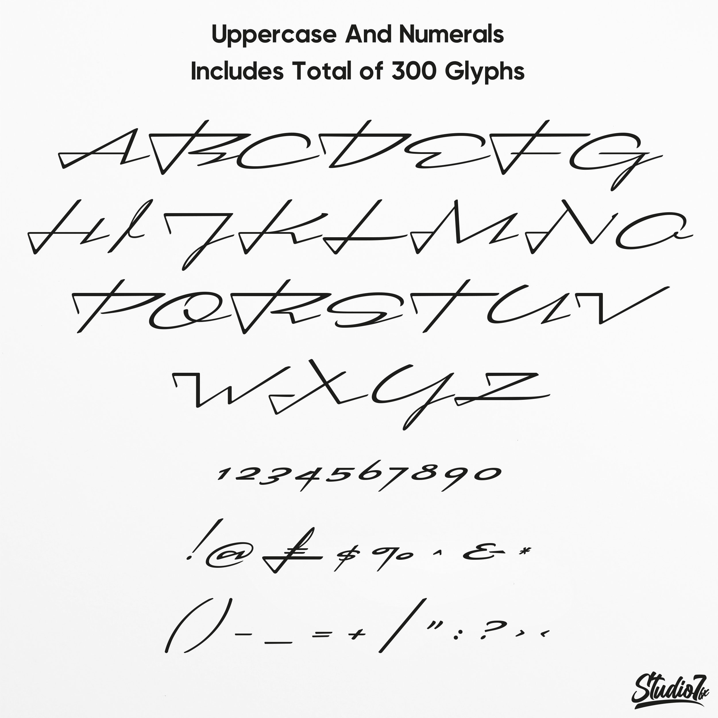Clean Connected Script Font Clean & Connected Slick Style Modern Font 300 Glyphs - Etsy