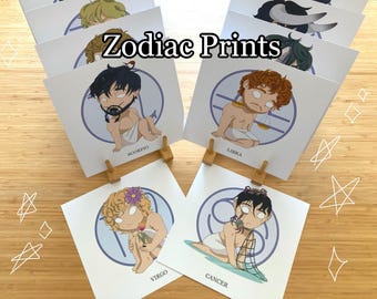 Chibi Zodiac Signs - Art Prints