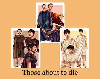 Domitian, Tenax and Hermes Sheet - A4 prints