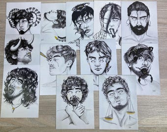 Zodiac postcards