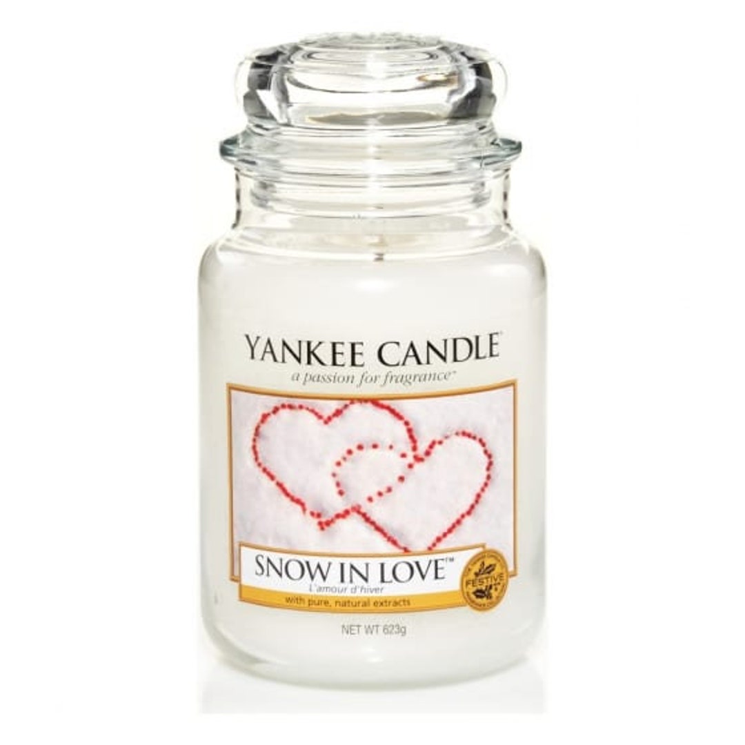 SALE Snow in Love Yankee Candle Jar Christmas Etsy