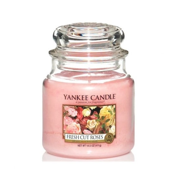SALE Fresh Cut Roses Yankee Candle Medium Jar 411g | Etsy