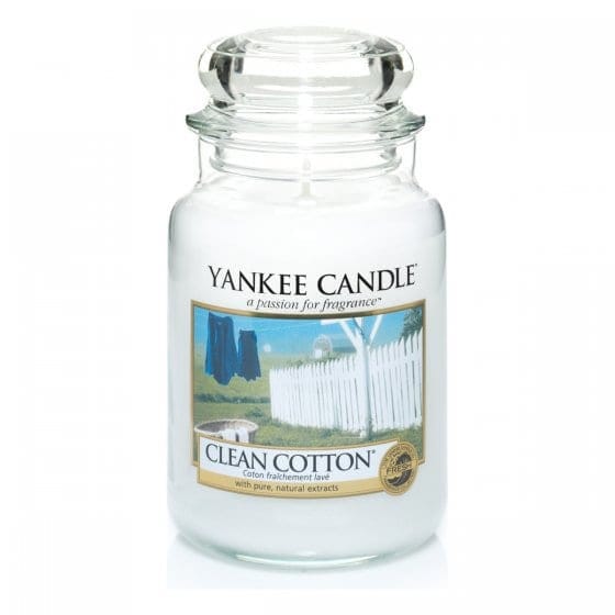 Clean Cotton Yankee Candle Jar 