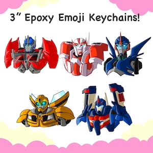 Transformers Prime Autobot 3” Chunky Epoxy Keychain Charms!