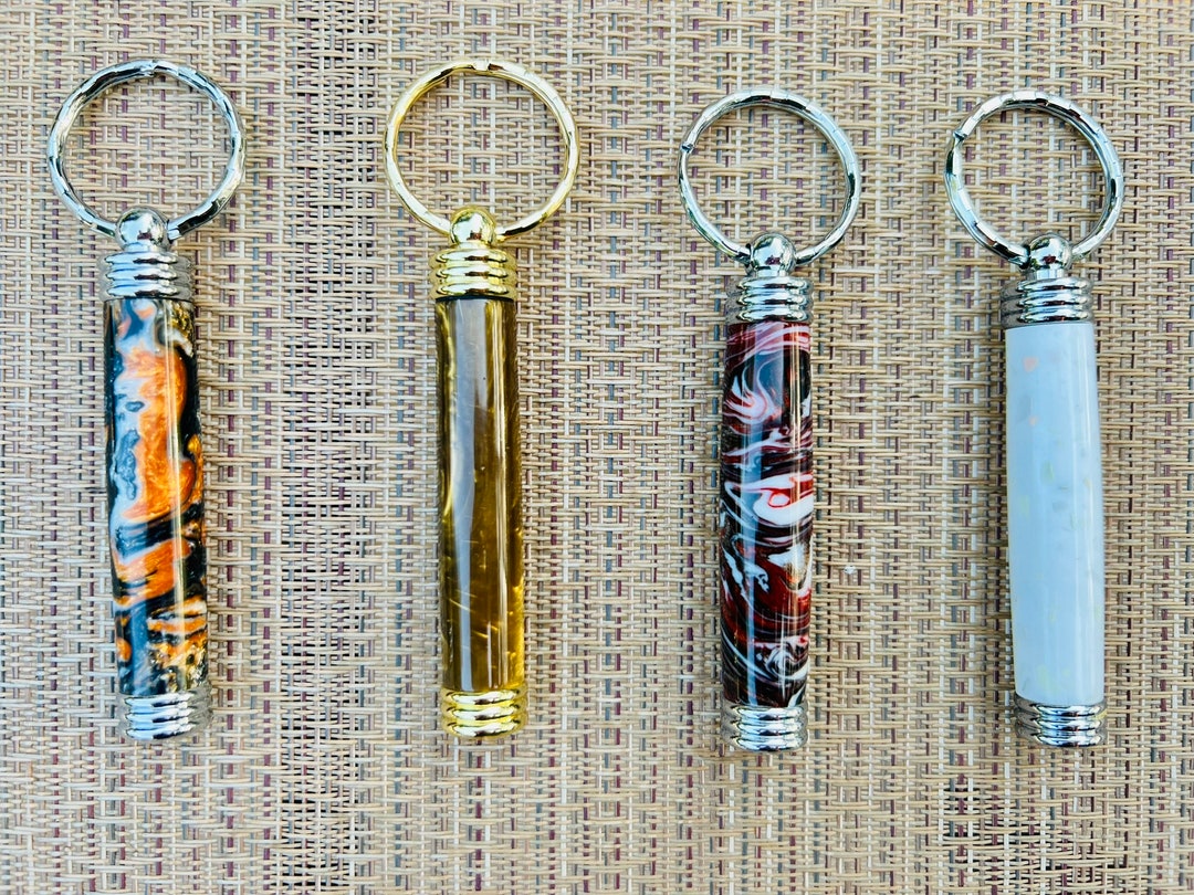 Keychain, Secret Compartment, Hand Turn, Gift, Gold Rush, Black Peacock ...