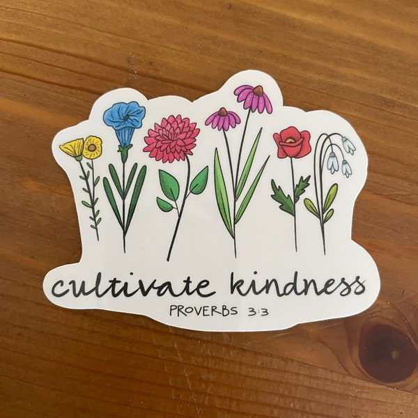Cultivate Kindness Sticker