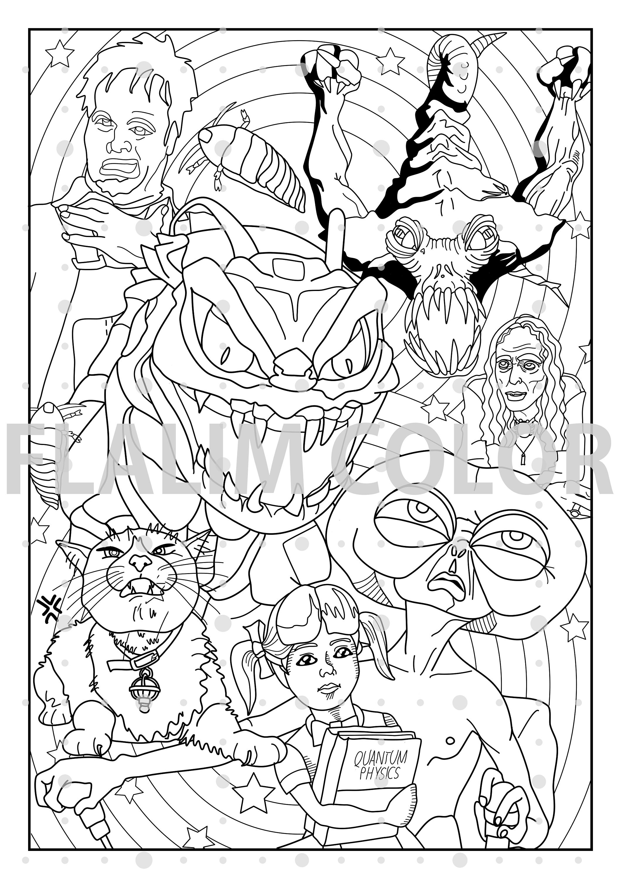 Movie MIB Style Coloring Page/jpg/png/digital/men in Black/will Smith