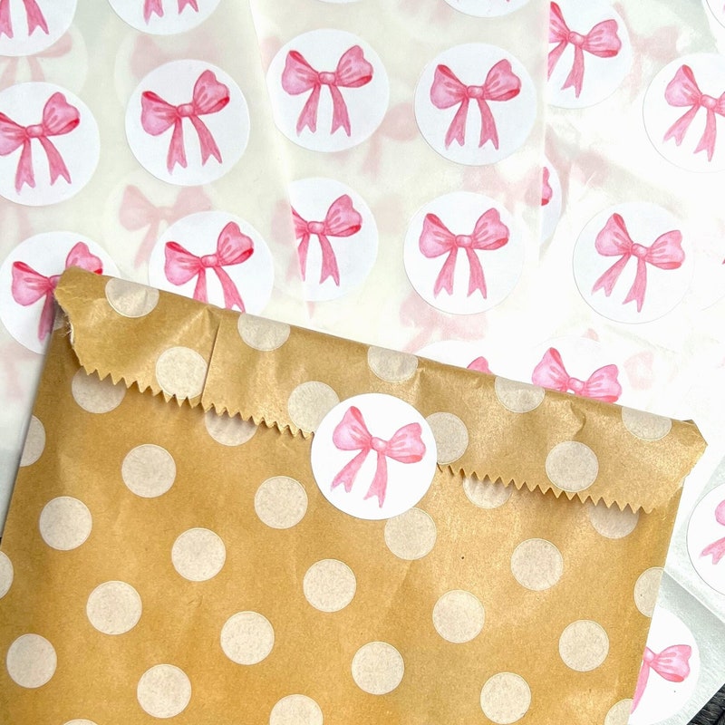 Bow Stickers - Etsy