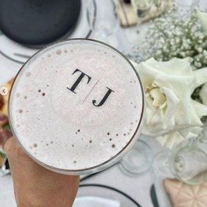 Personalised Edible Drink Toppers – Custom Cocktail Garnish for Weddings, Birthdays, Parties, and Events
