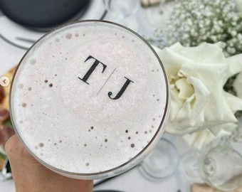 Adornos comestibles personalizados para bebidas: adornos de cóctel personalizados para bodas, cumpleaños, fiestas y eventos