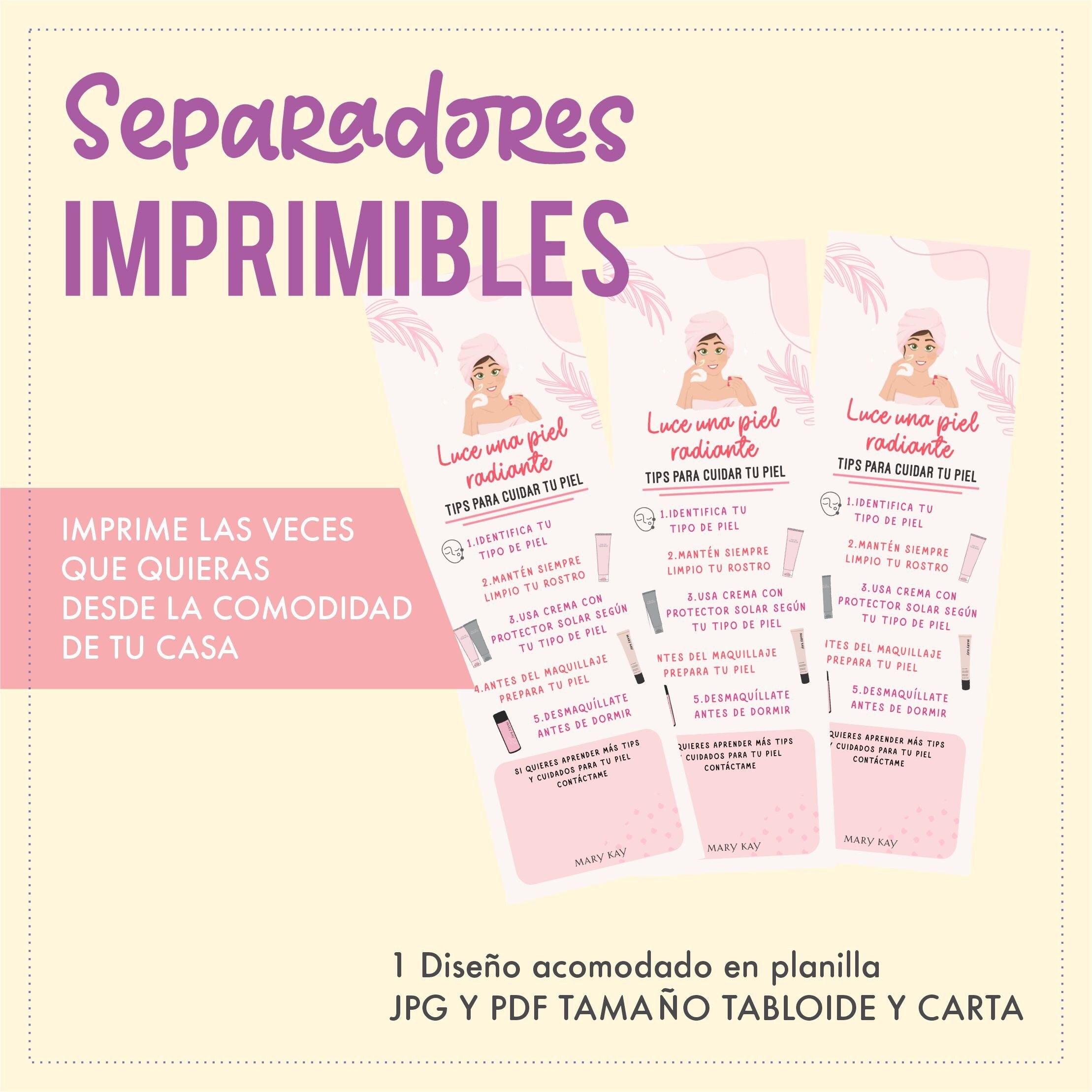Mk Skin Care Printable Separators - Etsy
