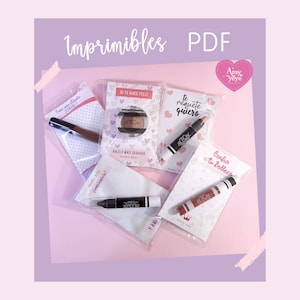 Afdrukbare kaarten om het liefdeseditieproduct te plakken