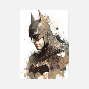 Caped Vigilante Art Print | Comic Book Poster Wall Art | Various Sizes