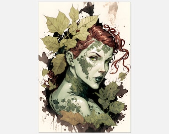 Poison Ivy Art Print | Comic Book Poster Wall Art | Various Sizes