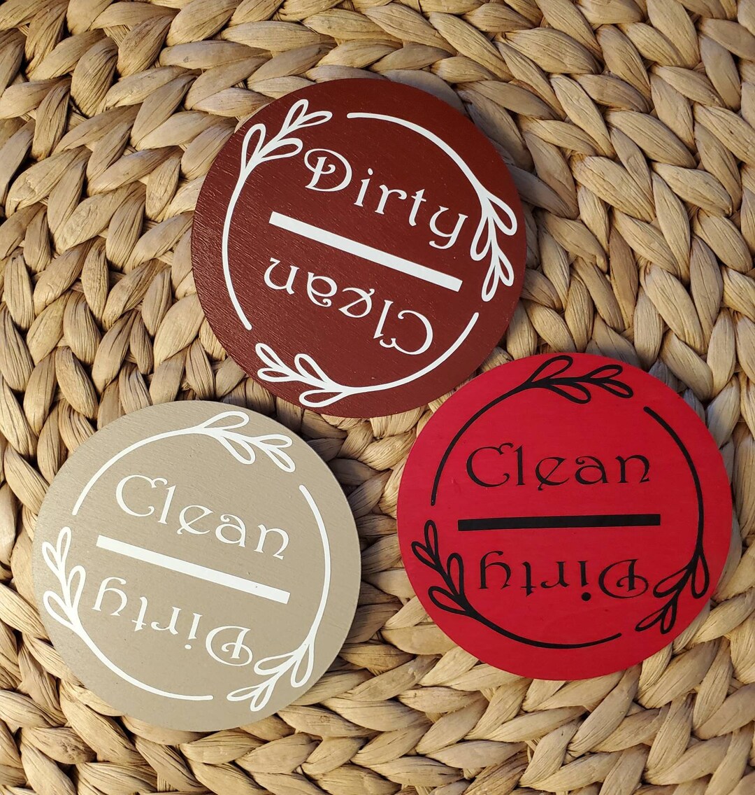 Dishwasher Sign Dirty Clean Dishwasher Housewarming Gift