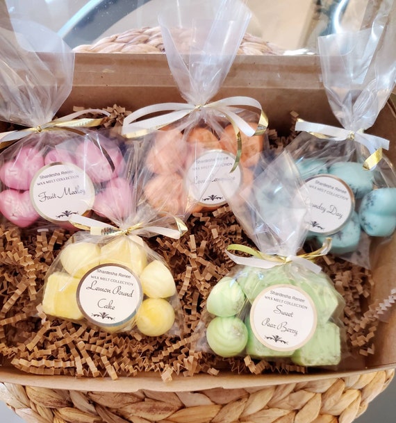 SAMPLER BUNDLE: 6pk Wax Melts Choose Your Own Highly Scented Melt Party  Favor Gifts Soy Wax Blend Gift Ideas 