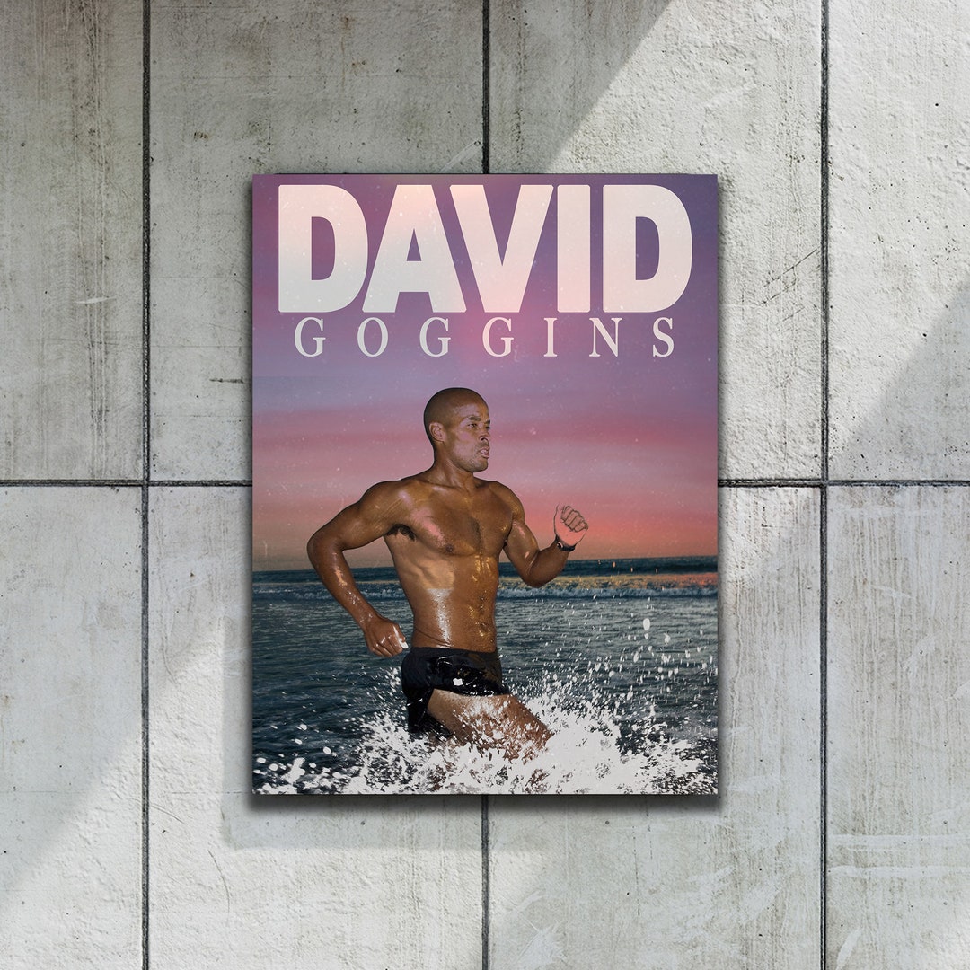 David Goggins Poster Motivational Running Vintage Style Movie Etsy