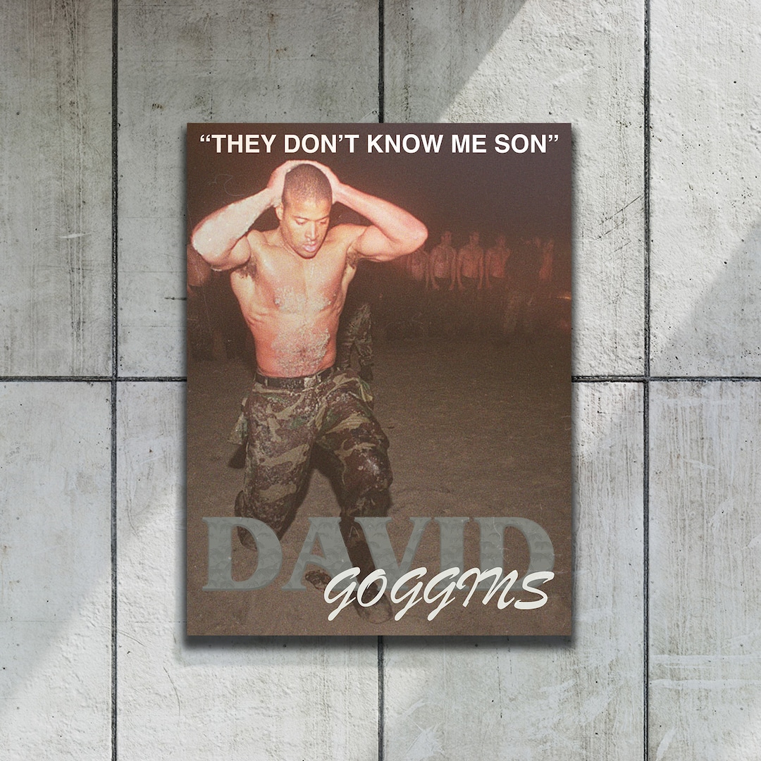 David Goggins Poster DIGITAL FILE They Don