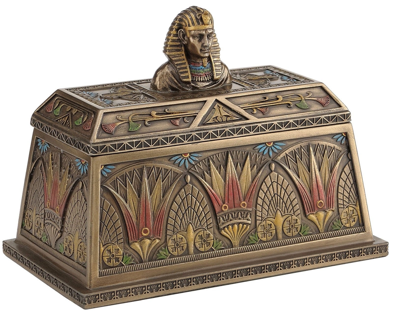 Vintage trinket Box Hand Carved Egyptian BoxFurnishing Etsy