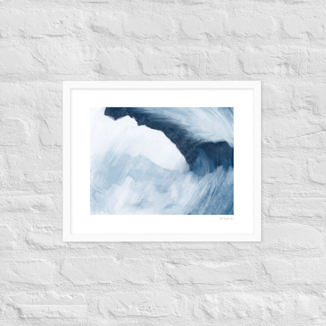 Ocean Fine Art Print, Ocean Wall Art, Beach House Framed Art Print, Ocean Wave Painting, Ocean