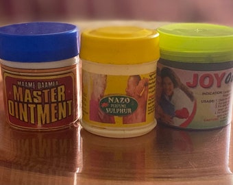Ghana Ointment Triple Pack...Joy, Nazo, Maami Daamia