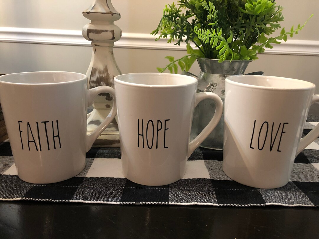 Rae Dunn Inspired Mugs 14 Oz. Etsy
