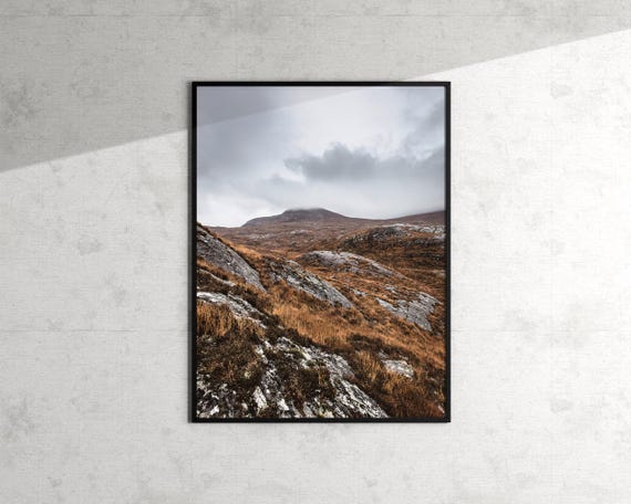 Art Print. Scotland Highlands. Moody Landscape. Nature Photo (Museum Quality)