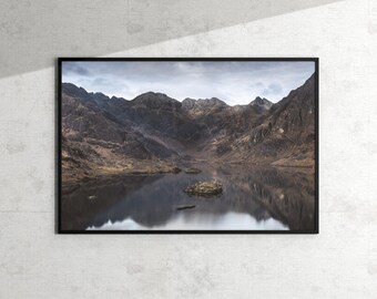 Fine Art Print Schottland Bild | Loch Coruisk, Isle of Skye | Stimmungsvolle Naturfotografie | Dramatische Berglandschaft Foto