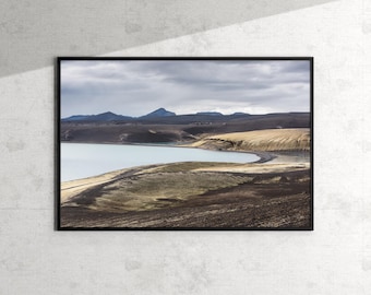Impresión artística de las Tierras Altas de Islandia: Fotografía de paisajes nórdicos