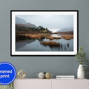 Framed fine art print | Scotland | Nordic nature photo | Minimalist decor | Ready to hang | Landscape photography