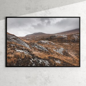 Kunstdruck. Schottland Stimmungsvolle Landschaft. Naturfoto (Museumsqualität)