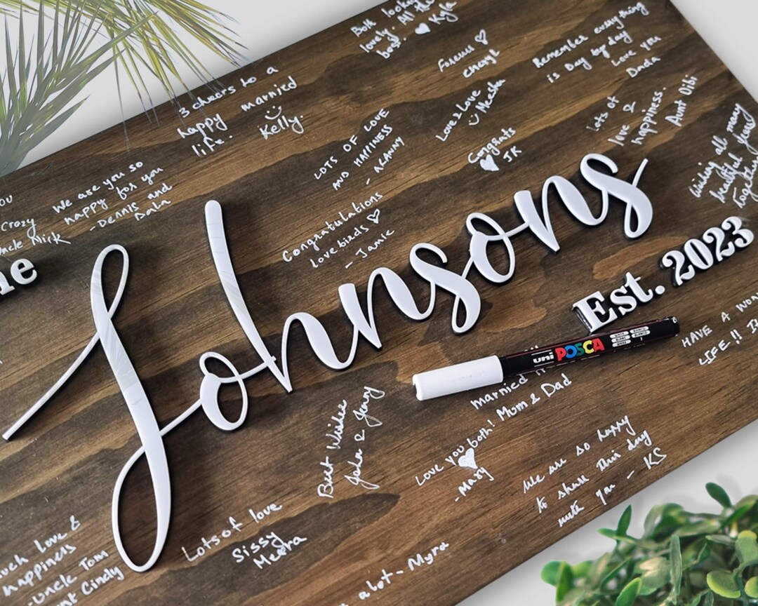 Wooden Guest Book Alternative, Custom Rustic Wedding Guestbook