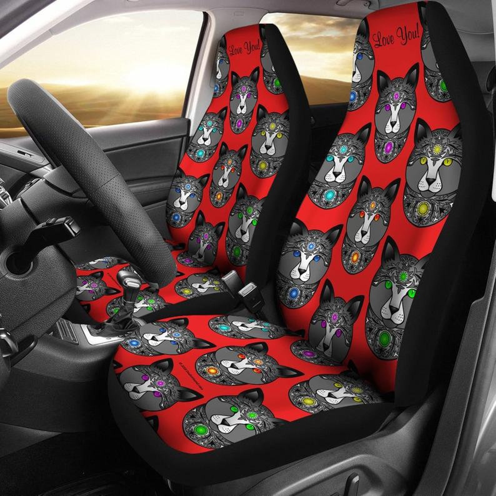Cat Car Seat covers Cute Animal Car Seat Cover for Vehicle Etsy