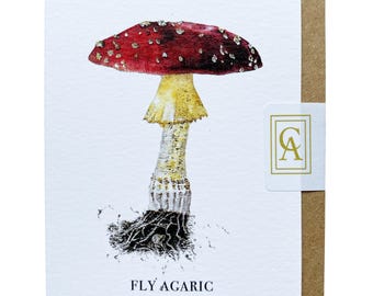 Fly Agaric Mushroom Greeting Card