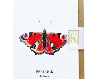Peacock Butterfly Greeting Card