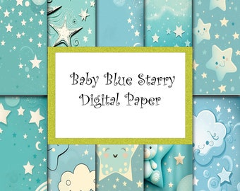 Baby Digital Paper Baby Boy Baby Background Baby Scrapbook Baby Book Baby Blue Paper baby Boy Paper Baby Clipart