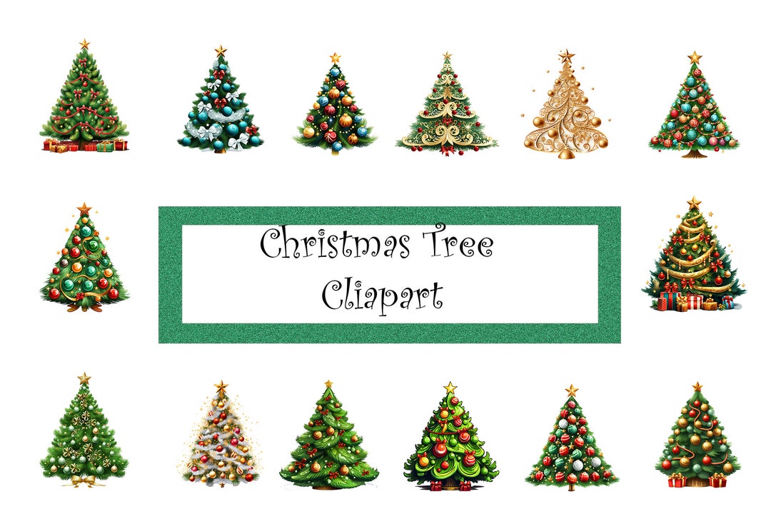 Christmas Tree Clipart Tree Clipart Christmas Clipart Festive Christmas