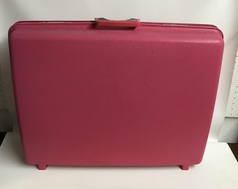 Vintage Samsonite Saturn Hardshell Large Barbie Pink Suitcase