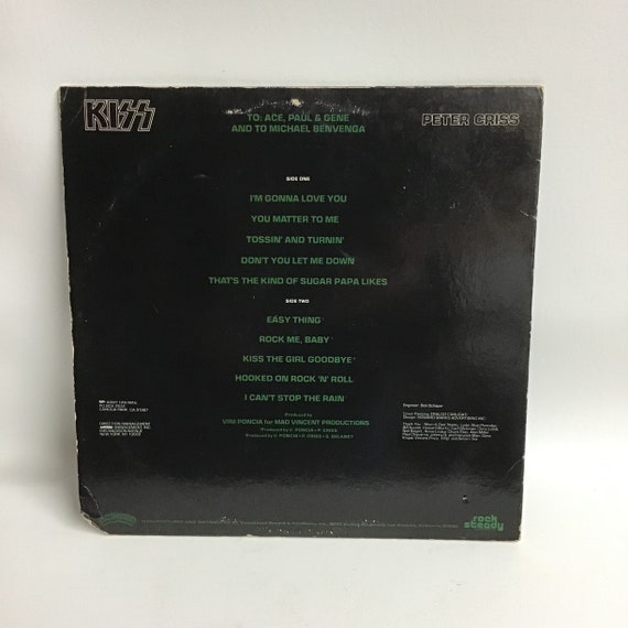 KISS - Peter Criss Vinyl Album - Etsy