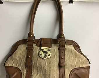 Etienne Aigner Double Zipper Satchel