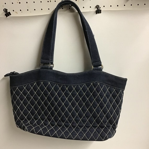 Vera Bradley Denim Shoulder Bag Etsy UK