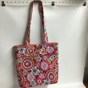 Vera Bradley Shoulder Tote Pixie Blooms