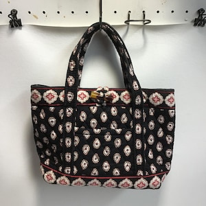 Vera Bradley Classic Black Small Top Handle Bag