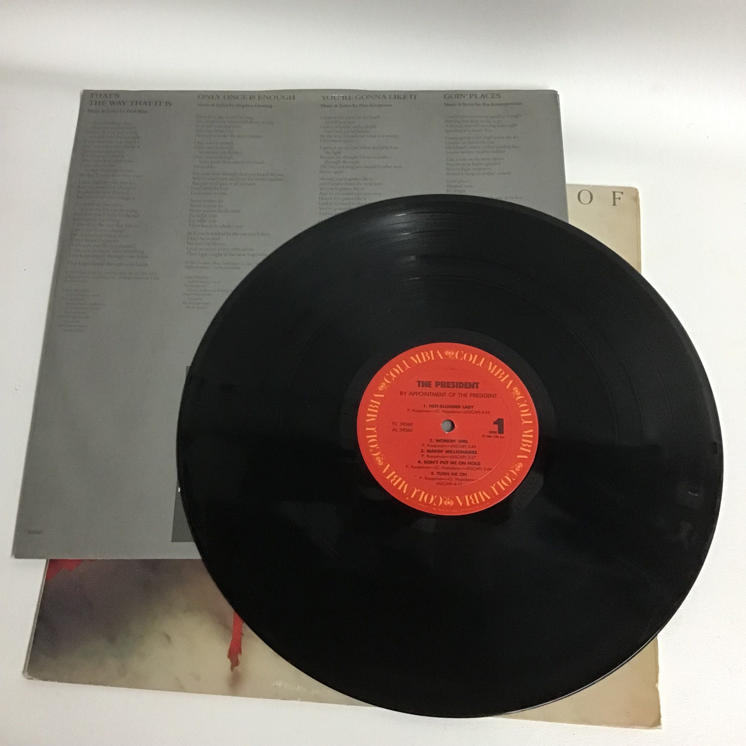 The President Debut Vinyl Album by Appointment of the