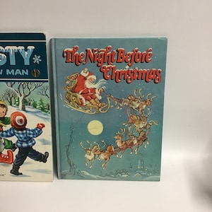 Vintage Christmas Children Books  Frosty the Snowman and The Night Before Christmas