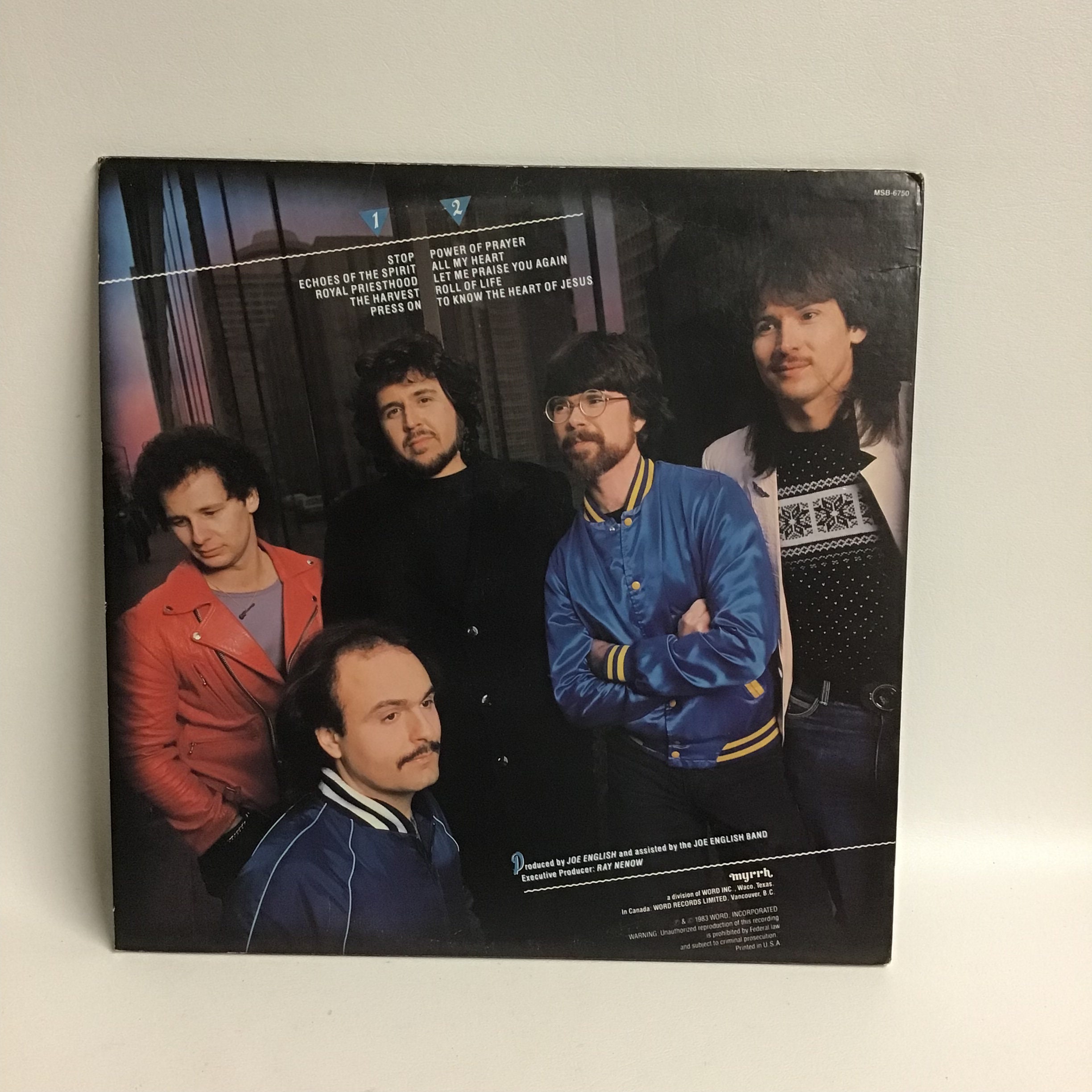 Joe English Vinyl Album Press On - Etsy
