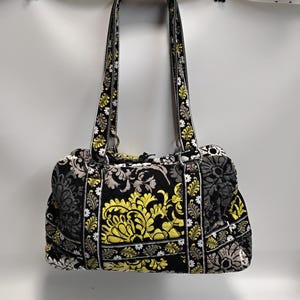 Vera Bradley Square Away Bowler Satchel in Boroque Pattern