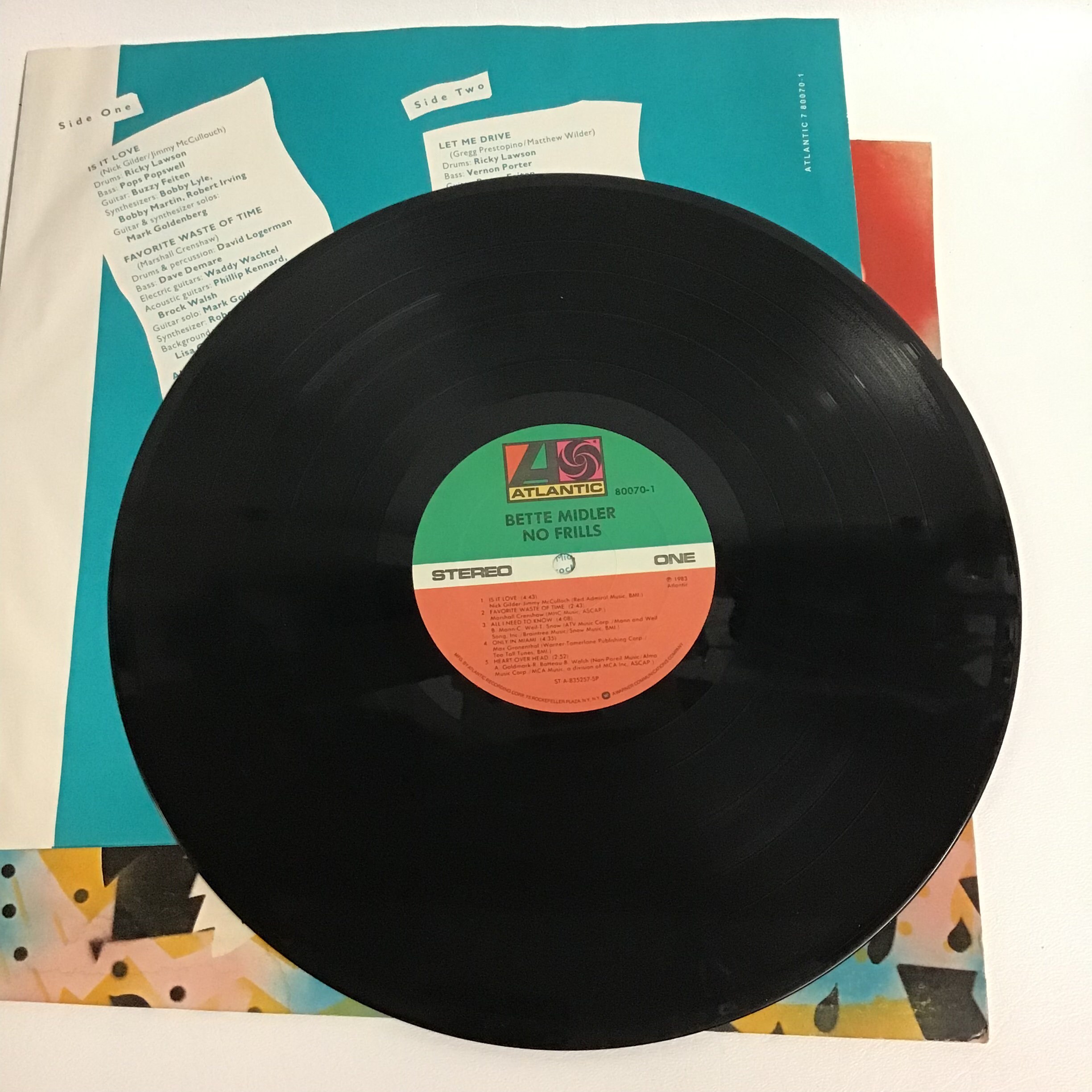 Bette Midler Vinyl Album 1983 No Frills - Etsy Canada